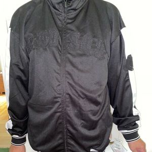 Never worn blacked out “Red Sox” label jacket